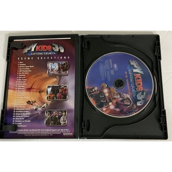 Spy Kids 3: Game Over  (3D/2D DVD) 2- Disc Collector’s Series -Good - Picture 7 of 7